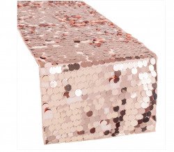 Large Payette Sequin Table Runner - Blush